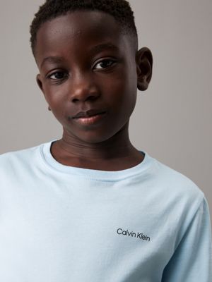 ozone blue kids' t-shirt for kids gender inclusive calvin klein jeans