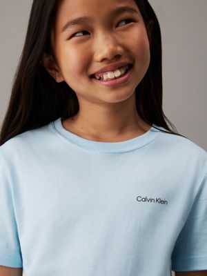 ozone blue kids' t-shirt for kids gender inclusive calvin klein jeans