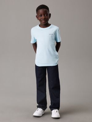 ozone blue kids' t-shirt for kids gender inclusive calvin klein jeans