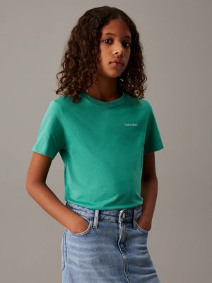 bahama green kids' t-shirt for kids gender inclusive calvin klein jeans