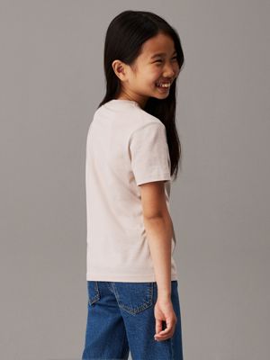 chateau gray t-shirt für kinder für gender-inclusive kinder - calvin klein jeans