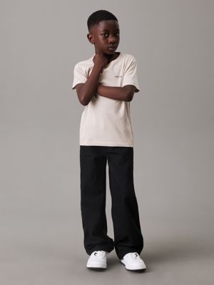 chateau gray t-shirt für kinder für gender-inclusive kinder - calvin klein jeans