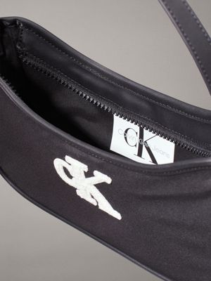 ck black kids' logo shoulder bag for kids gender inclusive calvin klein jeans