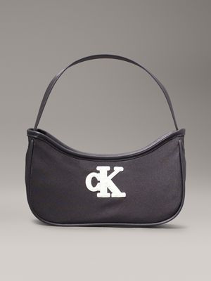 black kids' logo shoulder bag for kids gender inclusive calvin klein jeans