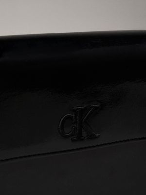 ck black kids' logo crossover bag for kids gender inclusive calvin klein jeans