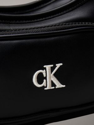 ck black kids' logo shoulder bag for kids gender inclusive calvin klein jeans