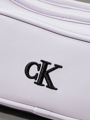 borsa da spalla con logo bambino purple heather da gender-inclusive bambini calvin klein jeans