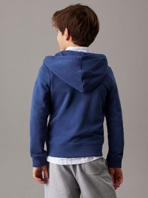 oceana kids' relaxed zip up hoodie for kids gender inclusive calvin klein jeans