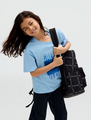 sac à dos avec logo pour enfant ck aop black pour enfants genre inclusif calvin klein jeans
