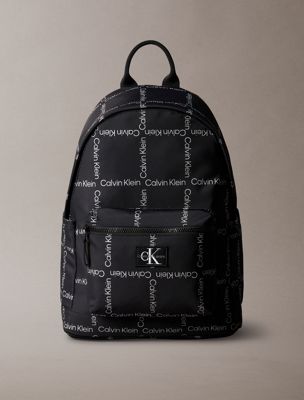 black kids' logo backpack for kids gender inclusive calvin klein jeans