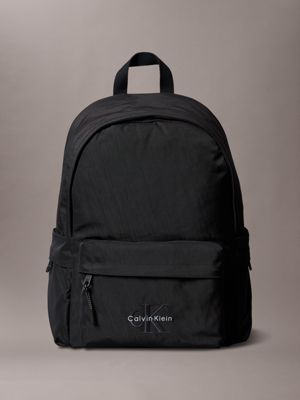 black klassischer logo-rucksack für kinder für gender-inclusive kinder - calvin klein jeans