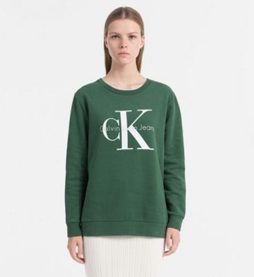 green calvin klein jumper