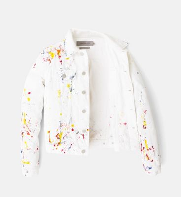 calvin klein paint splatter jacket