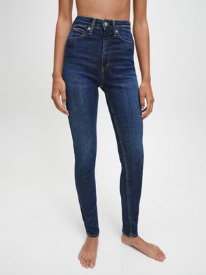 dark high rise skinny jeans