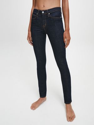 slim mid rise jeans