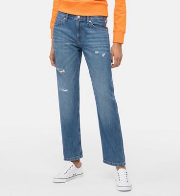 calvin klein mid rise jeans