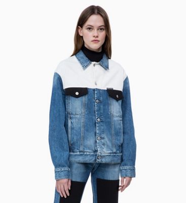 calvin klein jeans women's trucker jacket