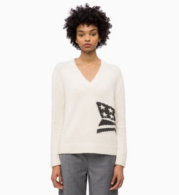 calvin klein v neck jumper