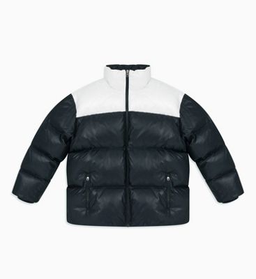 calvin klein black puffer jacket