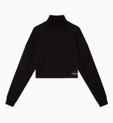 calvin klein black turtleneck sweater