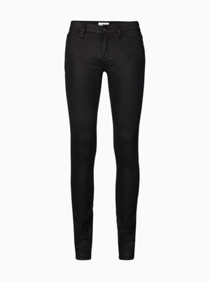 black coated super skinny jeans