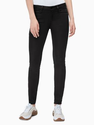 black coated super skinny jeans