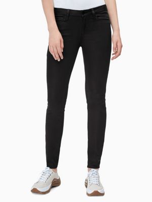 super skinny coated jeans