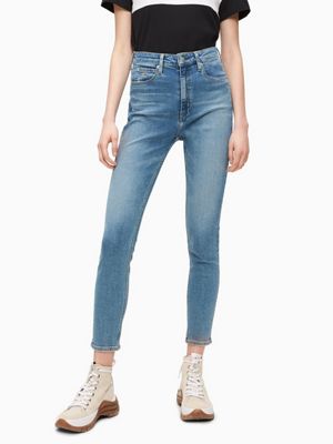 calvin klein high rise skinny