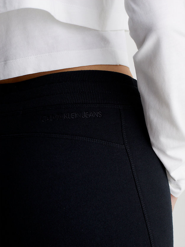 CK BLACK Pantalón de chándal con monograma de mujer CALVIN KLEIN JEANS