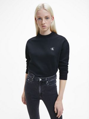 calvin klein logo sweatshirt womens