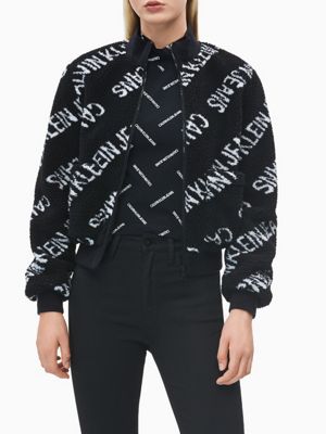 calvin klein logo jacket