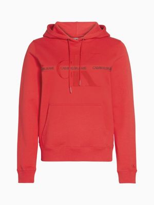 calvin klein jeans red hoodie