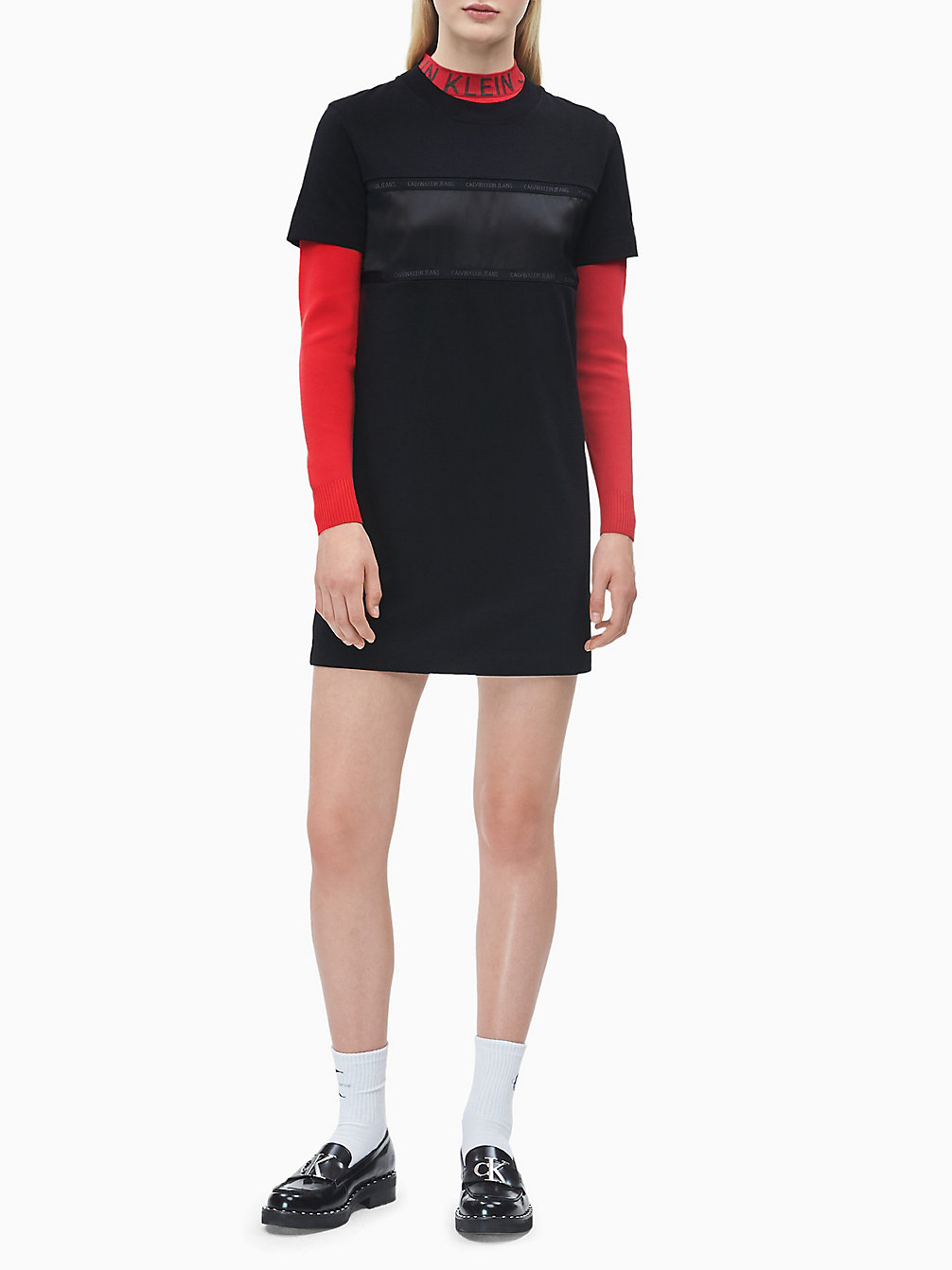 CK BLACK T-Shirtjurk Met Logotape undefined dames Calvin Klein