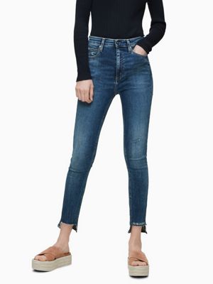 calvin klein high rise skinny