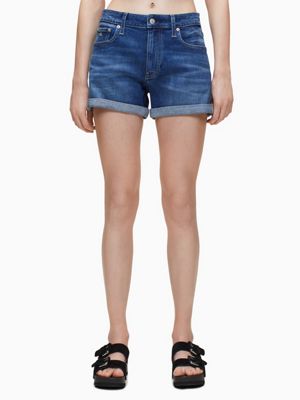 calvin klein jean shorts womens