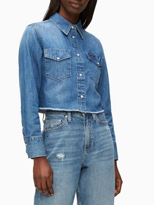 calvin klein denim shirt