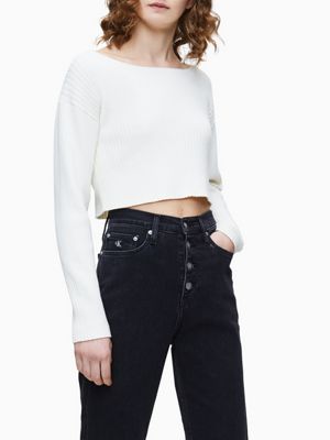 calvin klein crop jumper