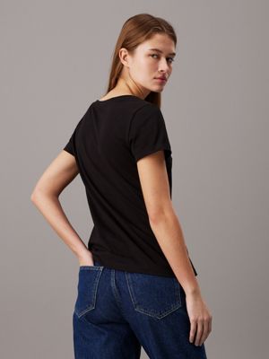 Women's black calvin klein t clearance shirt