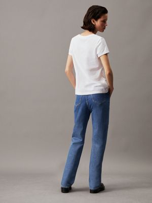 Slim Fit T-Shirt mit V-Ausschnitt Calvin Klein® | J20J213716YAF