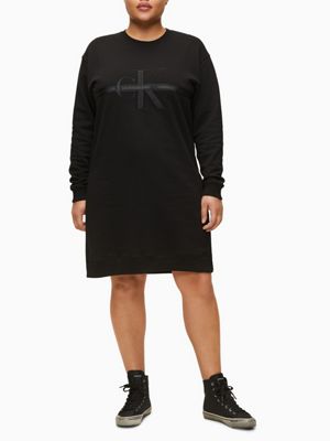 black long sleeve t shirt dress