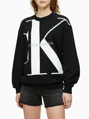  organic cotton logo sweatshirt for women calvin klein jeans