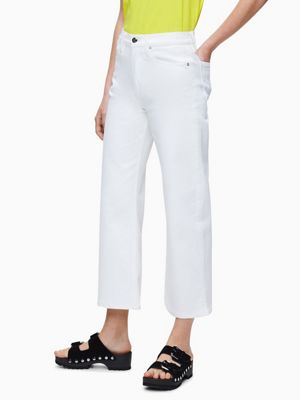 wide leg ankle jeans