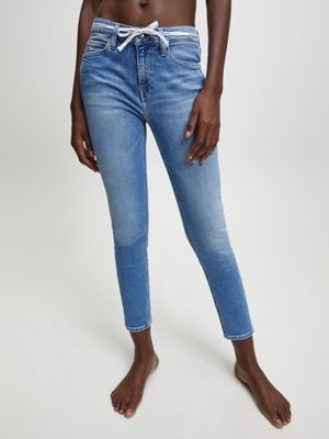 calvin klein mid rise skinny ankle jeans