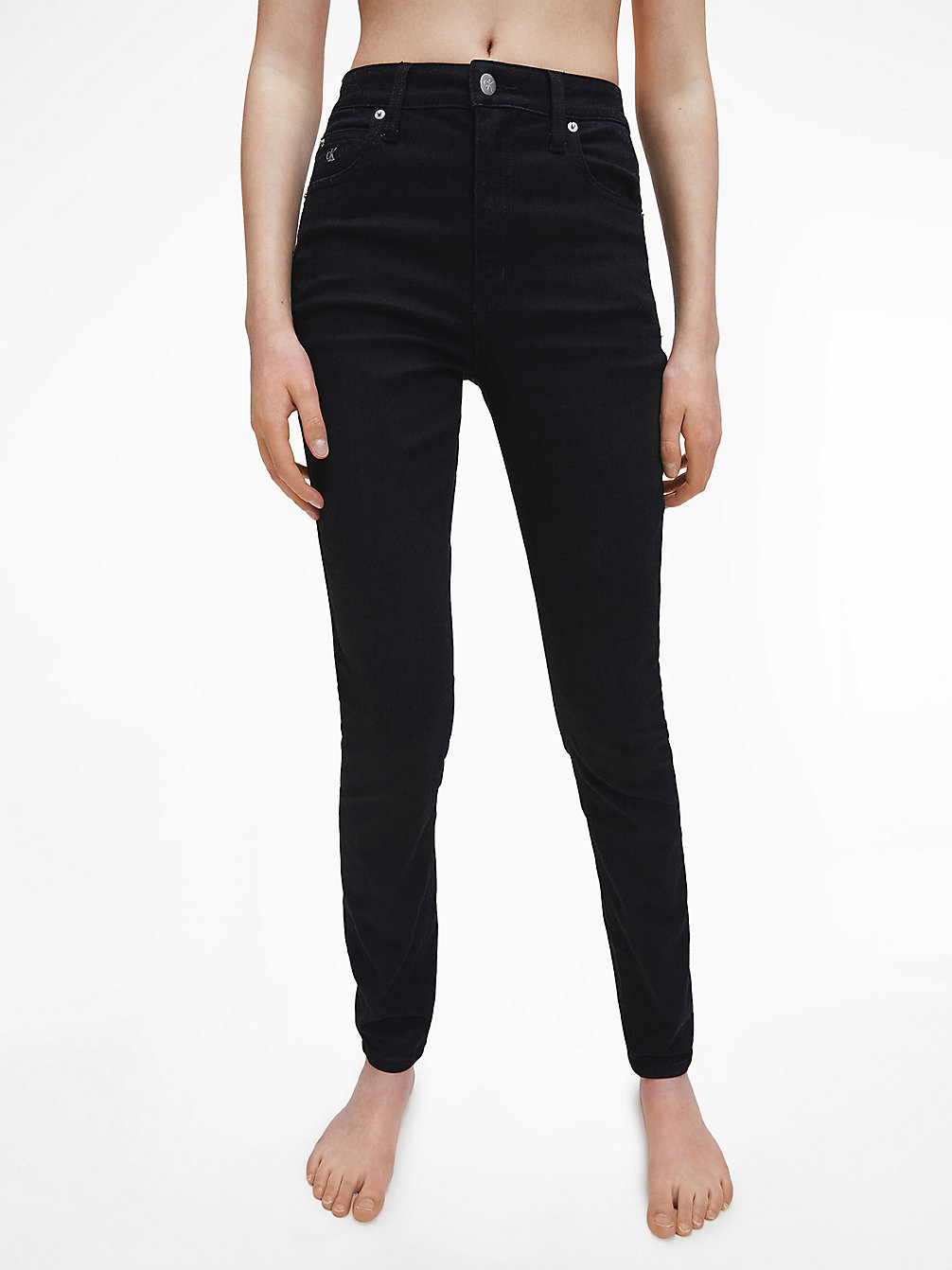 ZZ003 BLACK > High Rise Skinny Jeans > undefined dames - Calvin Klein