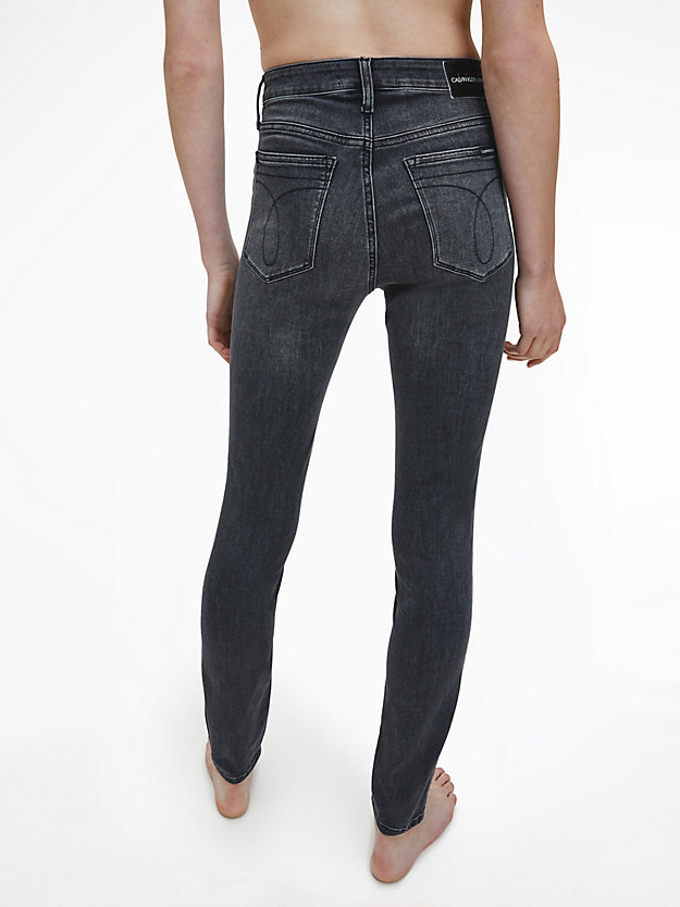 ZZ004 GREY High Rise Skinny Jeans de mujer CALVIN KLEIN JEANS