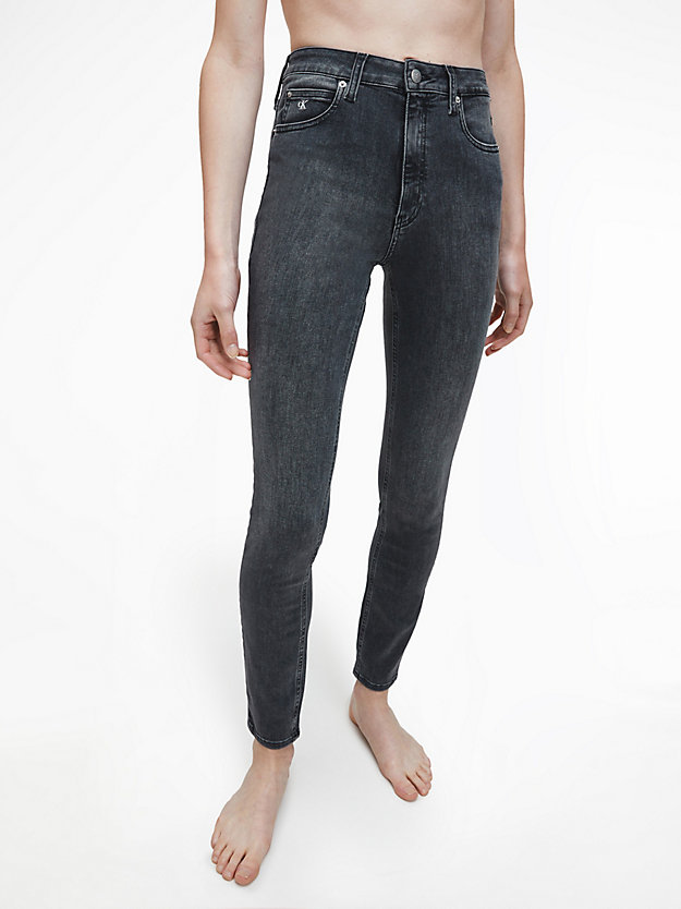 zz004 grey high rise skinny jeans for women calvin klein jeans