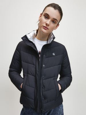 calvin klein metallic puffer vest