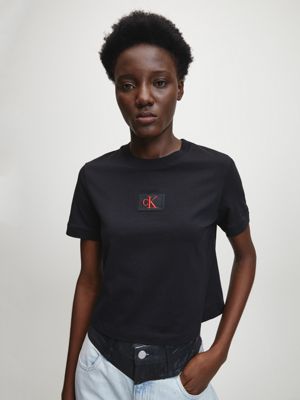 black womens calvin klein t shirt