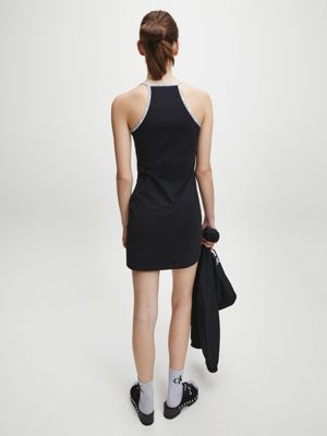 calvin klein logo tank dress