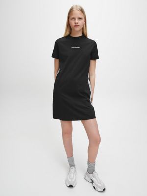 calvin klein t shirt dress black